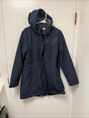 33,000 ft Fleece-Lined Hooded Jacket in Dark Blue